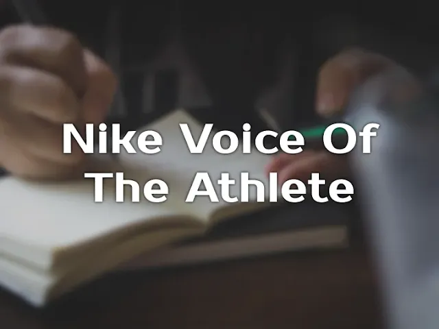 Voice of the Athlete Nike