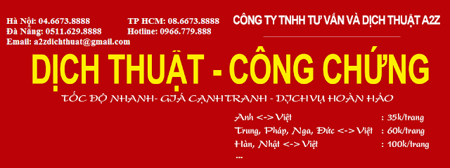 Phòng dịch thuật công chứng Thái Nguyên