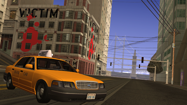 GTA San Andreas Android Cool Life Project v1.5 taxi outside clothes shop