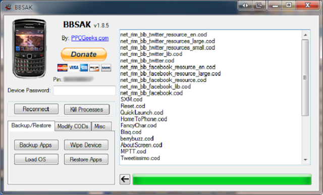 Download BBSAK Repair Tool For BlackBerry OS 4 to 7