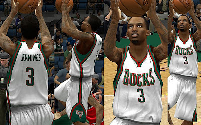 NBA 2K13 Milwaukee Bucks Home Jersey Patch