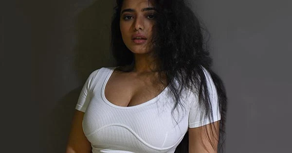 ketika sharma cleavage white top busty curvy indian actress