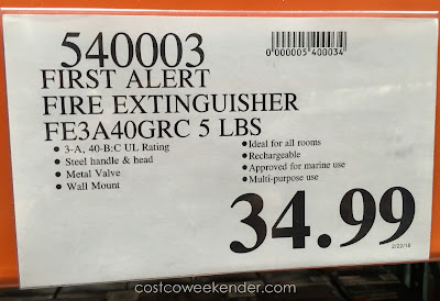 Deal for the First Alert Heavy Duty Fire Extinguisher at Costco