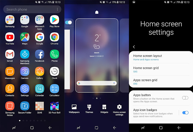 Samsung ONE UI Pie Launcher