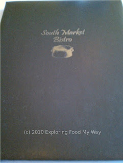 South Market Bistro Menu Page 1