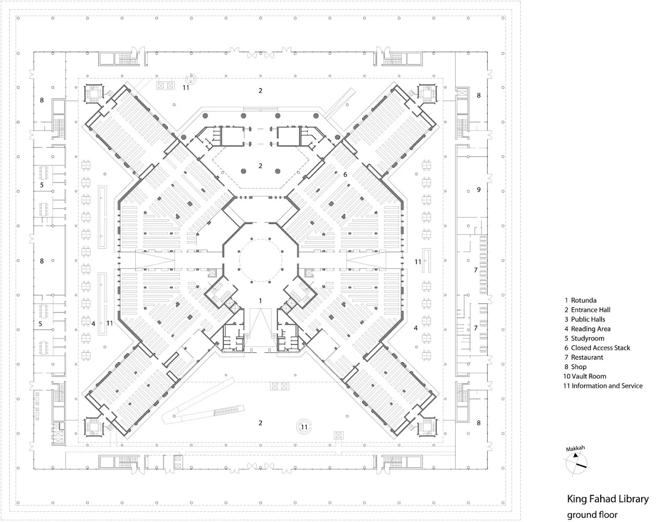 King Fahad National Library by Gerber Architekten