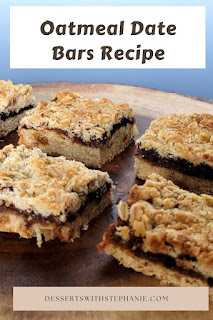 date cookie bars with oatmeal