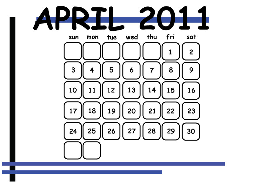 april calendar template. april calendar template.