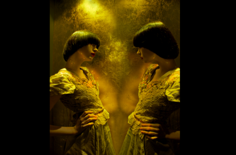 GOLD SKIRT AND BLOUSE
