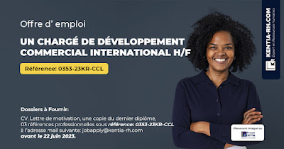 UN CHARGÉ DE DÉVELOPPEMENT COMMERCIAL INTERNATIONAL H/F