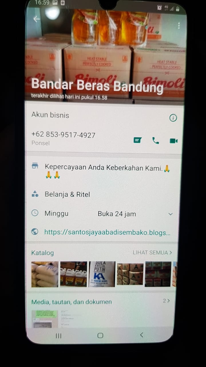 no WA penipu sembako murah