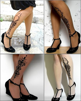 Tattoo Tights. I was talking to Sam today and I saying, "You know,