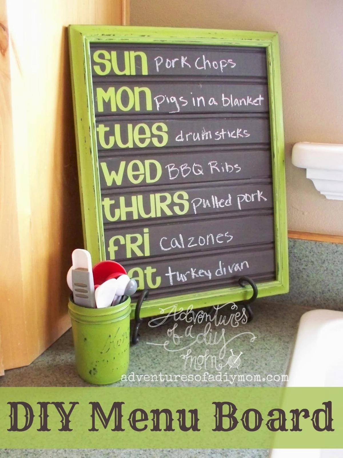 Chalkboard Beadboard Menu Board