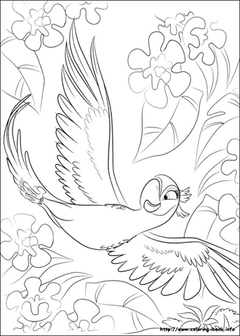 Desenhos para colorir filme Rio
