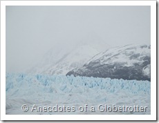 Centre of glacier