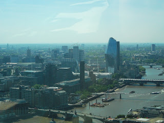 TATE Modern Art Gallery, Millennium Bridge viewed from skygarden terrace