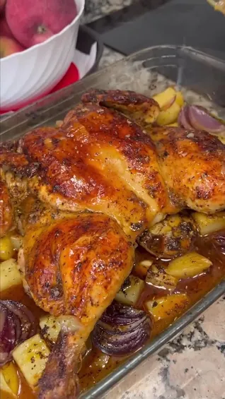 Pollo al horno receta