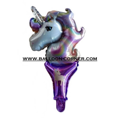 Balon Foil Raket UNICORN