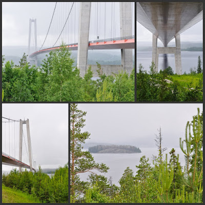 collage of images under the High Coast Bridge