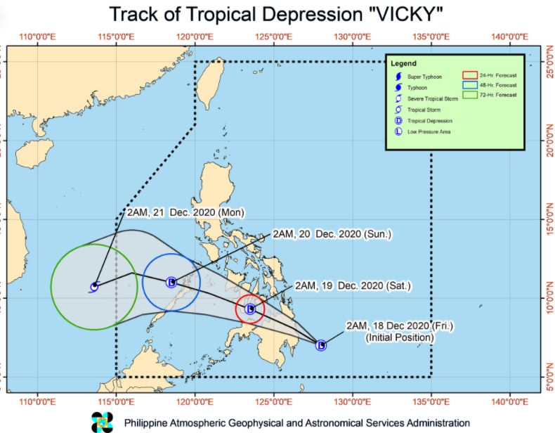 track of 'Bagyong Vicky'