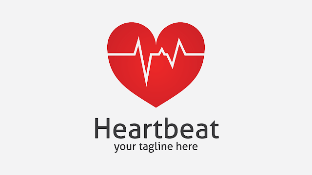 heartbeat free business logo design template coeur