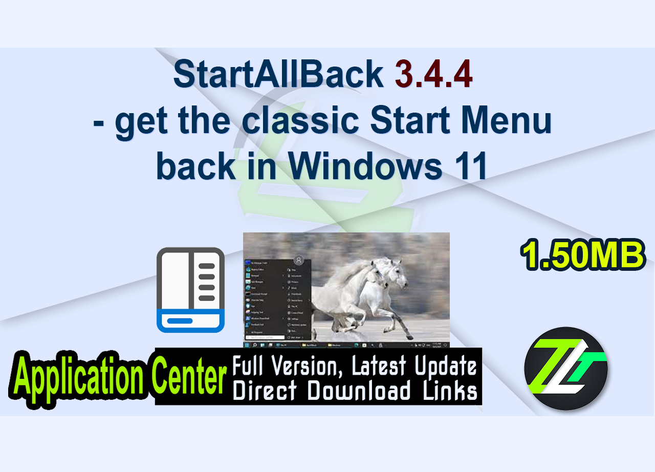 StartAllBack 3.4.4 – get the classic Start Menu back in Windows 11
