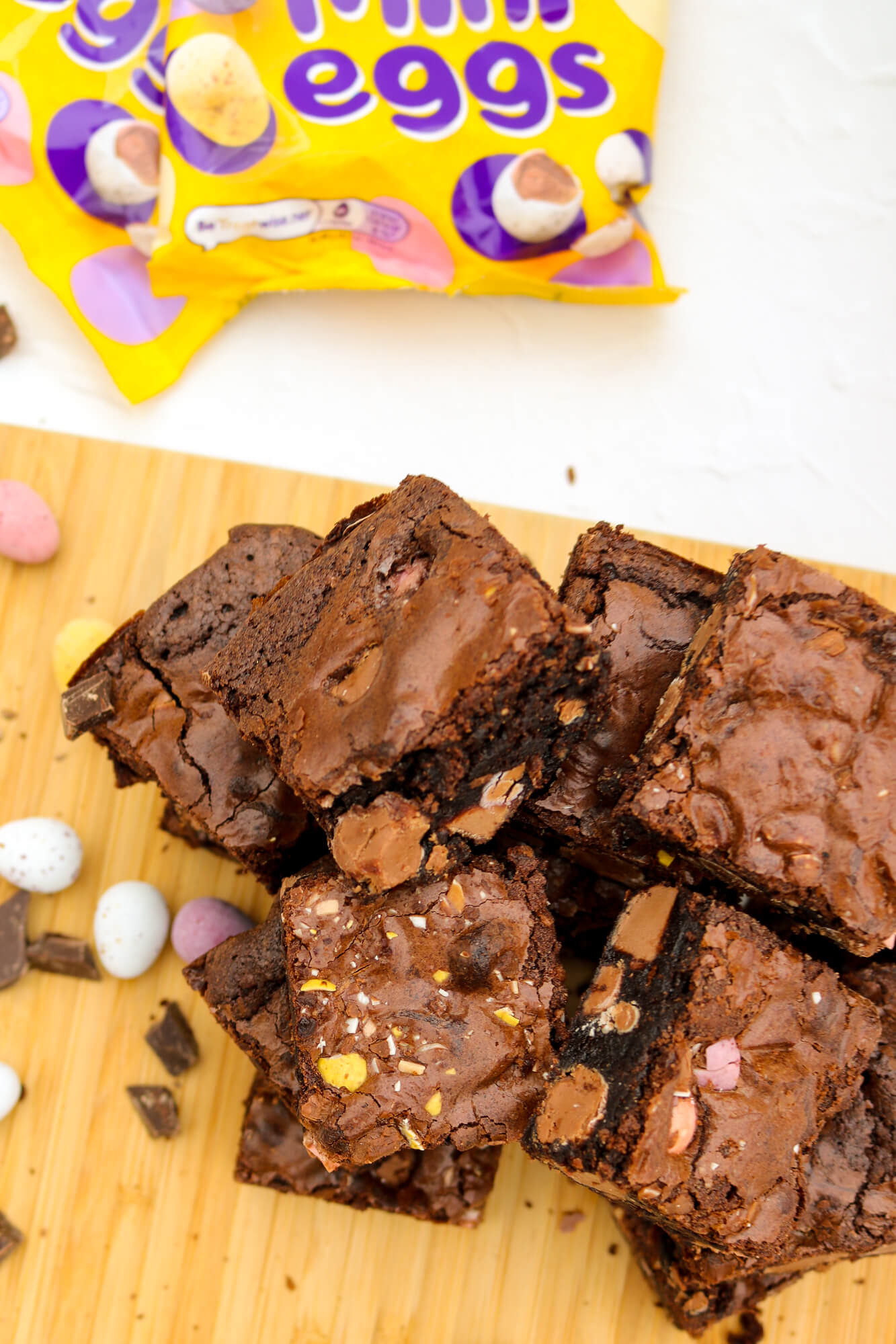 Mini Egg Gluten Free Brownies | Take Some Whisks