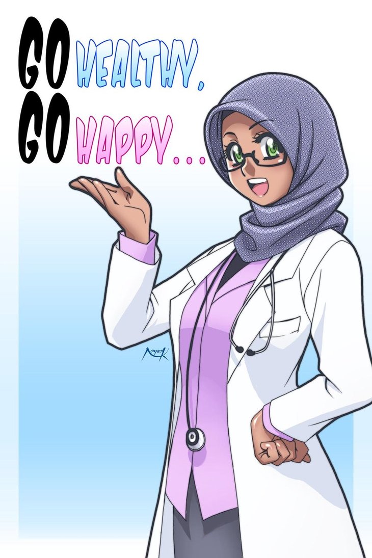 Gambar Kartun Orang Muslimah Kantor Meme
