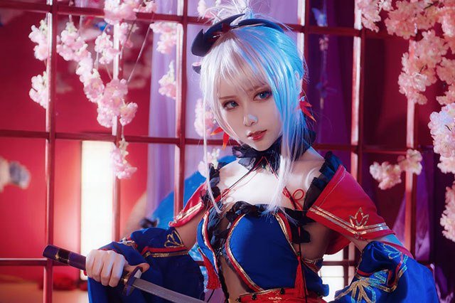 cosplay cantik musashi fgo