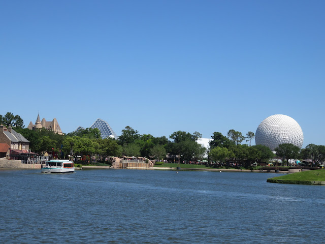 Spaceship Earth From Across World Showcase Lagoon Epcot Disney World