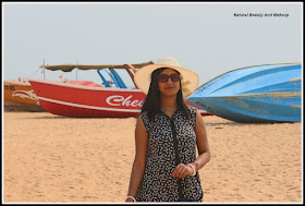 blogger anamika at Calangute Beach, North Goa