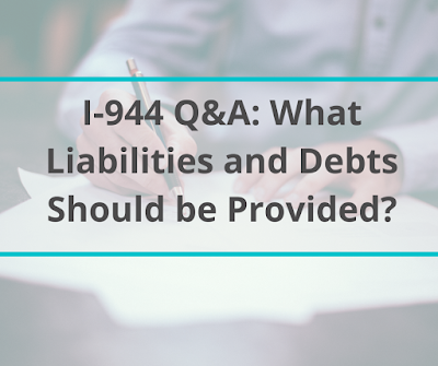 I-944 Q&A: What Liabilities and Debts Should be Provided?