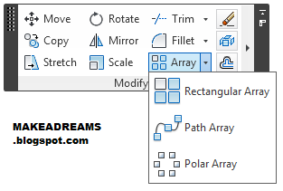 Cara Menggunakan Array Di AutoCad || MAKEADREAMS