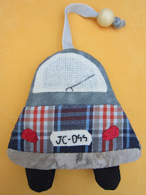 costura, sewing, couture, patchwork, appliqué, llavero coche, porte clé voiture, car key holder