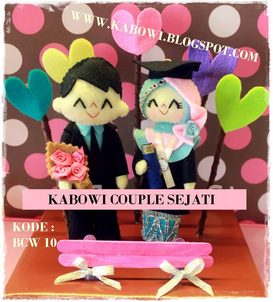 KADO WISUDA HADIAH ANIMASI UNIK BONEKA COUPLE JUAL FLANEL 