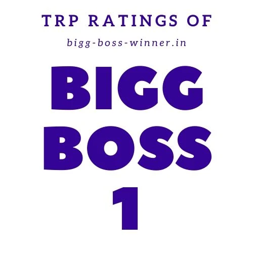 Bigg Boss 1 TRP Ratings