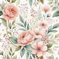 papel digital floral