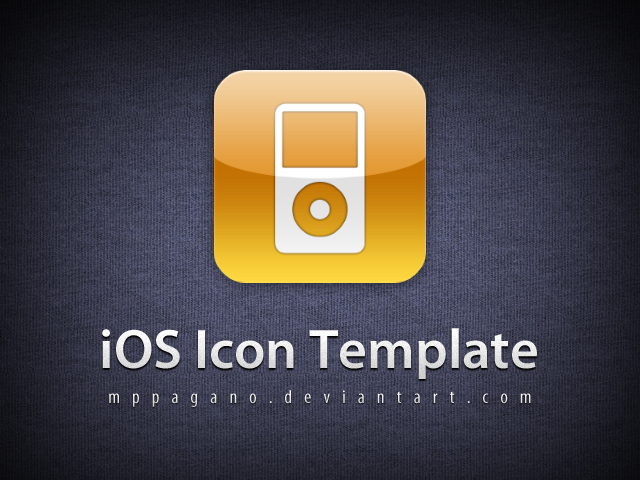 iOS Icon Template PSD (Apple Icon Template PSD)