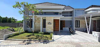 Tampak depan rumah minimalis ukuran 9x13