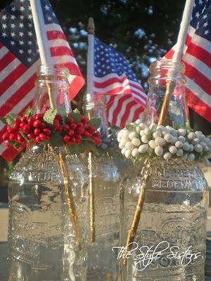 red white and blue tablescape, Memorial Day Table decor, 4th of July table decor,  Red white and Blue