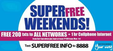 Globe's SUPERFREE Weekend PRomo