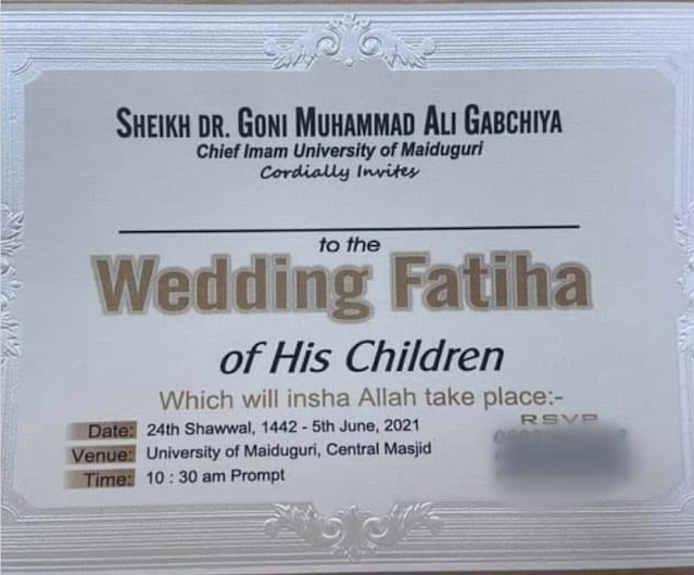 Islamic Scholar Sheikh Goni Gabchiya 10 Children To Wed in One Day
