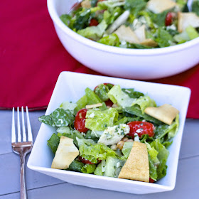 Chicken Chopped Salad with Avocado Dressing | The Sweets Life