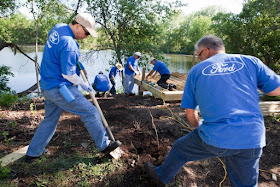 Ford Motor Company Volunteers And Employees Give Back To The Environment For Ford Accelerated Action Day. 