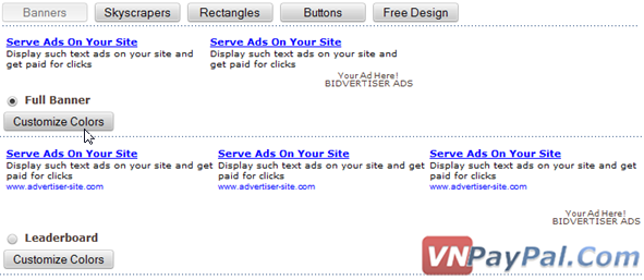 Kiếm Tiền Với Bidvertiser Trên Blog/WebSite Của Bạn