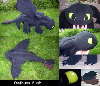 Quirky Artist Loft Free Pattern Toothless Dragon Plush