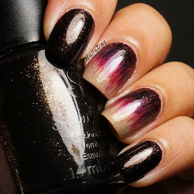 NailaDay: Salon Perfect Brown Sugar with brush stroke accent nails