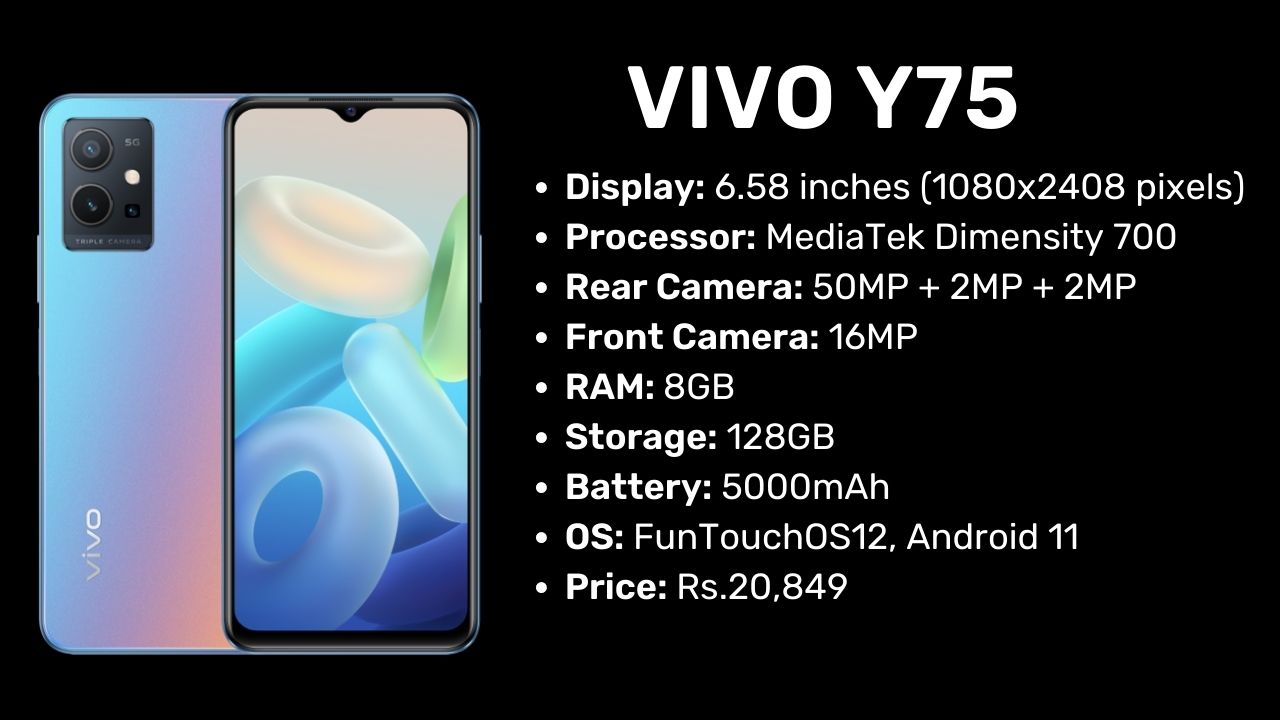 Vivo Y75 5G Price in India