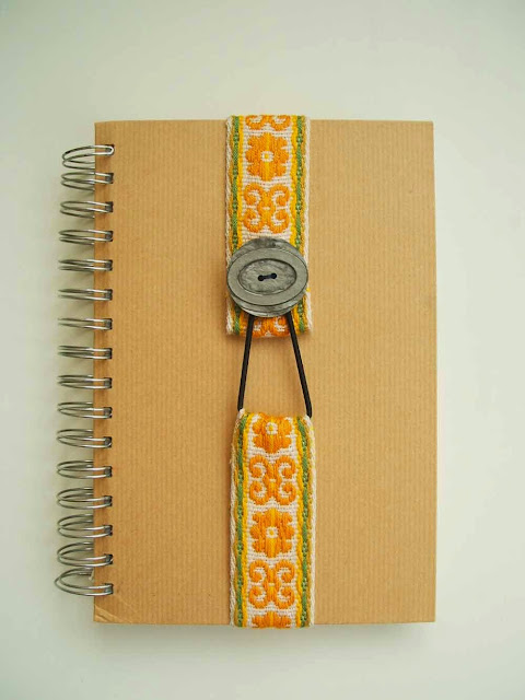 Simple tutorial for a handmade vintage trim bookmark or journal diary strap 