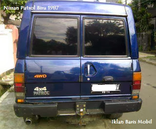 Dijual mobil nissan patrol tahun 1987 warna biru, iklan baris mobil